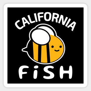 "CALIFORNIA FISH" Bee Californian Bumblebees Sticker